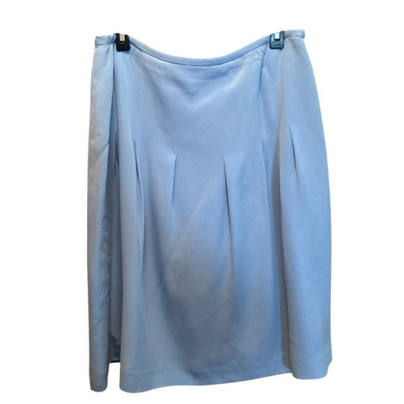 Jones New York Blue Knee-Length Pleated Skirt - Picture 2 of 10